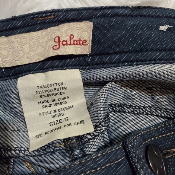 Jalate denim look side zip festival shorts Sz. 5 - Picture 6 of 6